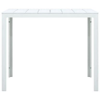 Salongbord Sofabord Hvit 78x78x74 cm HDPE treutseende