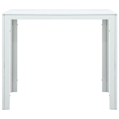 Salongbord Sofabord Hvit 78x78x74 cm HDPE treutseende