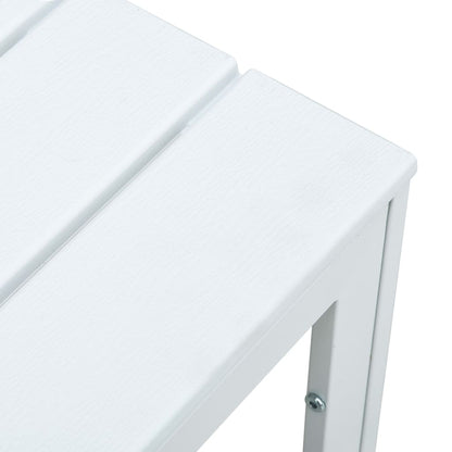 Salongbord Sofabord Hvit 78x78x74 cm HDPE treutseende