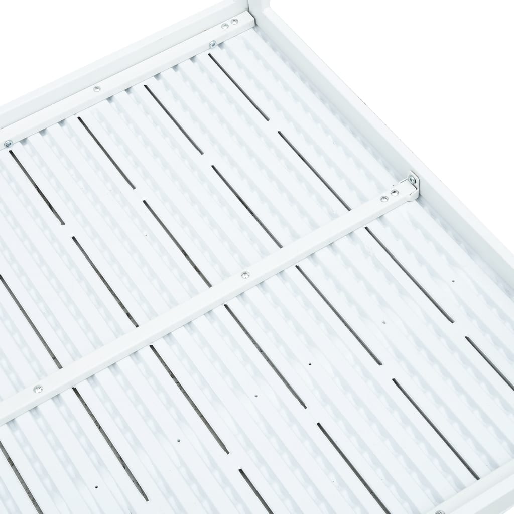 Salongbord Sofabord Hvit 78x78x74 cm HDPE treutseende