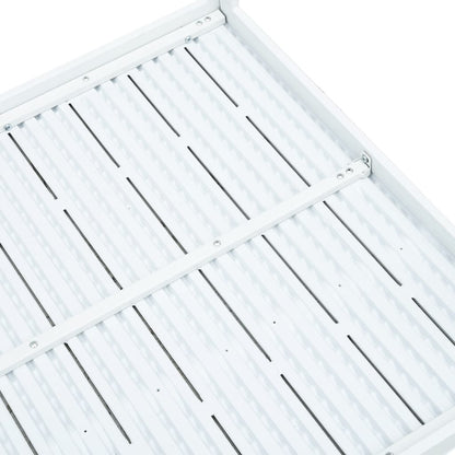 Salongbord Sofabord Hvit 78x78x74 cm HDPE treutseende
