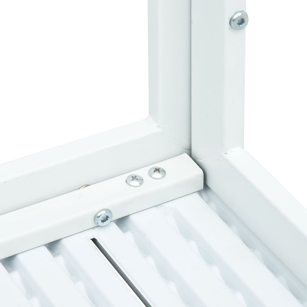 Salongbord Sofabord Hvit 78x78x74 cm HDPE treutseende