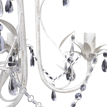 Taklampe Lysekrone KrystalTaklampe Lysekrone 2 stk elegant Hvit
