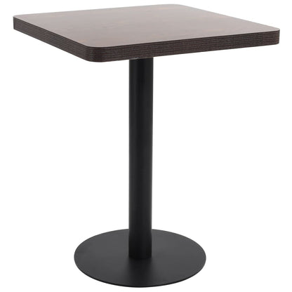 Bistrobord mørkebrun 60x60 cm MDF