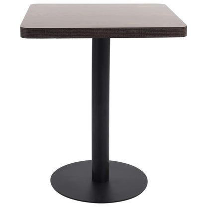 Bistrobord mørkebrun 60x60 cm MDF