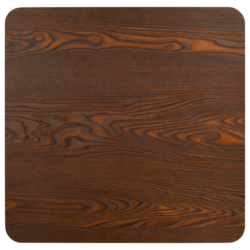 Bistrobord mørkebrun 60x60 cm MDF