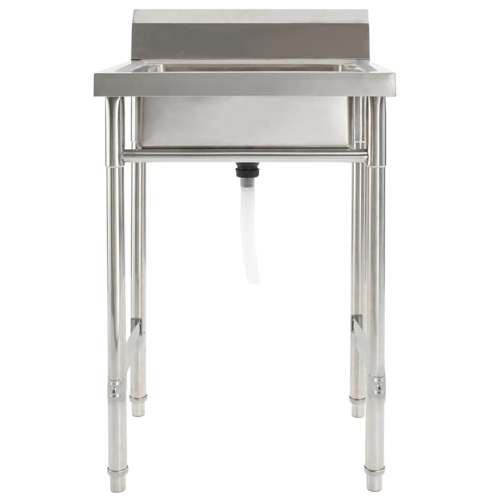 Kjøkkenvask enkel kum rustfritt stål