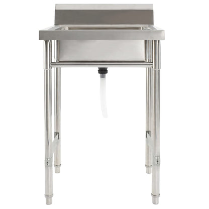 Kjøkkenvask enkel kum rustfritt stål