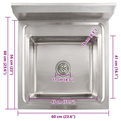 Kjøkkenvask enkel kum rustfritt stål