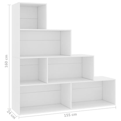 Bokhylle Hvit Romdeler 155x24x160 cm