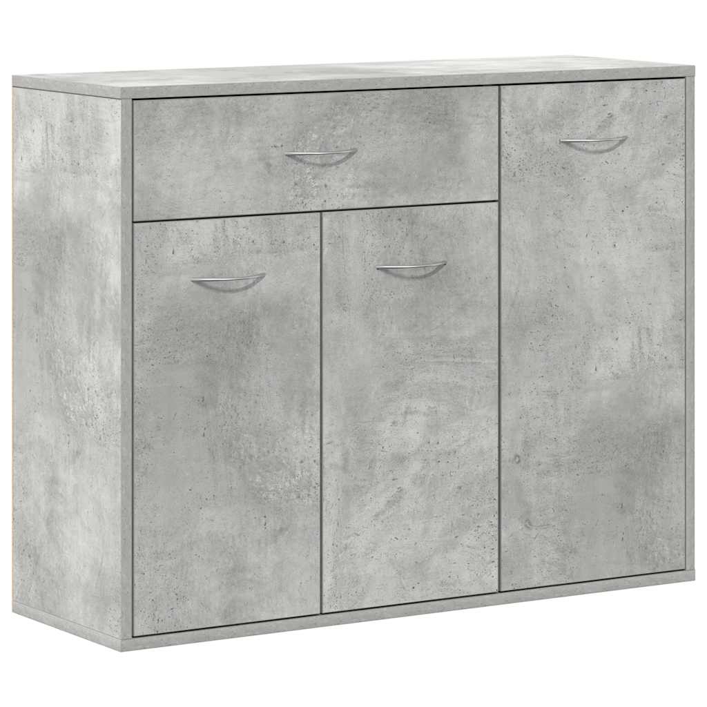 Kommode Betonggrå 88x30x70 cm