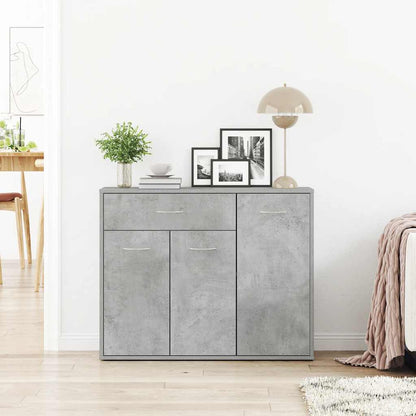 Kommode Betonggrå 88x30x70 cm