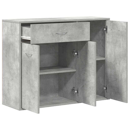 Kommode Betonggrå 88x30x70 cm