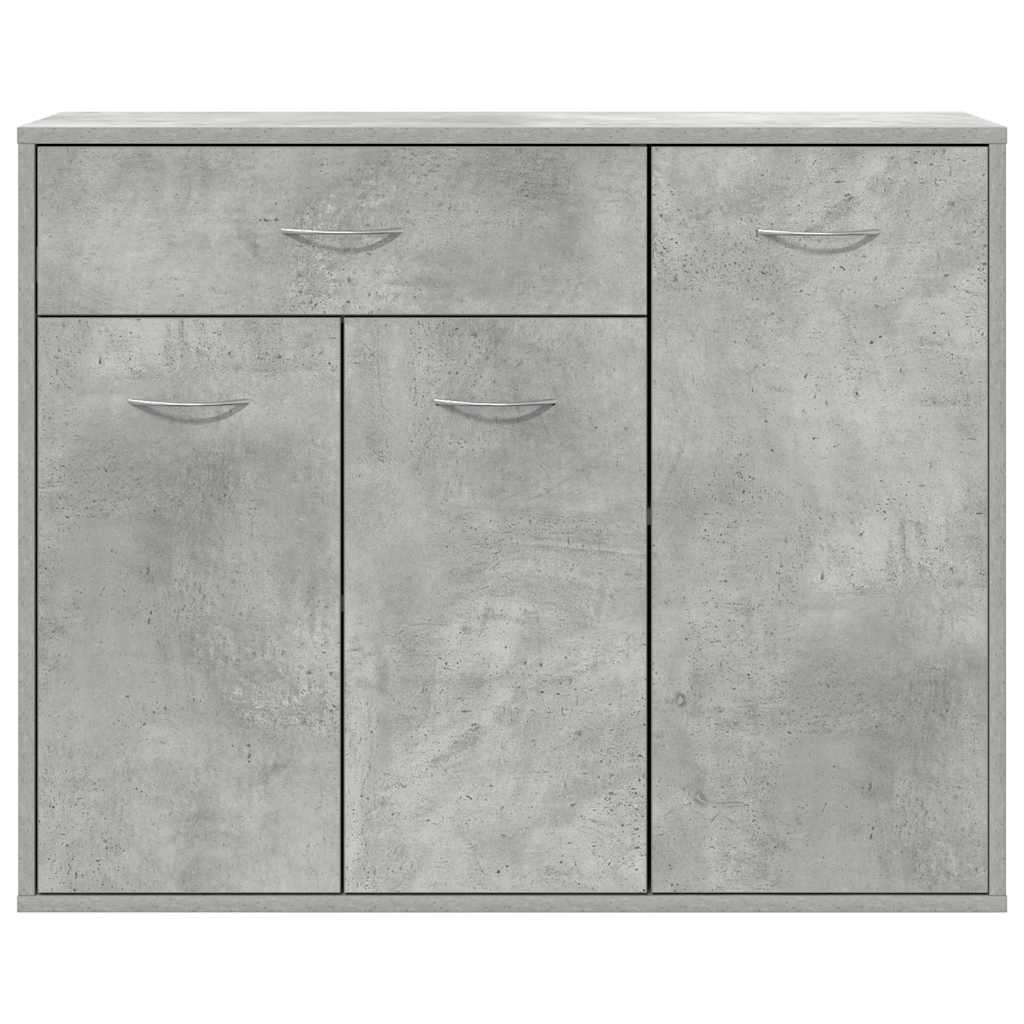 Kommode Betonggrå 88x30x70 cm