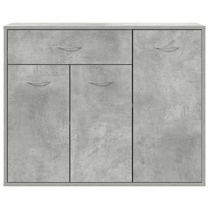 Kommode Betonggrå 88x30x70 cm