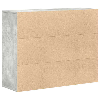 Kommode Betonggrå 88x30x70 cm