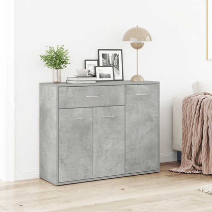 Kommode Betonggrå 88x30x70 cm