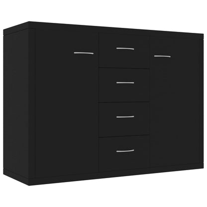 Skjenk Svart 88x30x65 cm