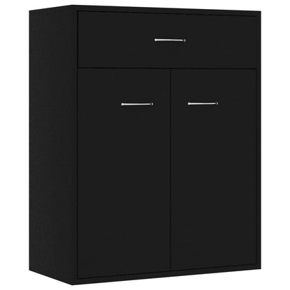 Skjenk Svart 60x30x75 cm