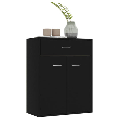 Skjenk Svart 60x30x75 cm