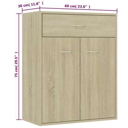 Skjenk Sonoma Eik 60x30x75 cm