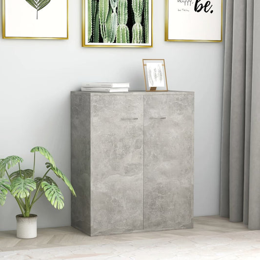 Skjenk betonggrå 60x30x75 cm konstruert tre