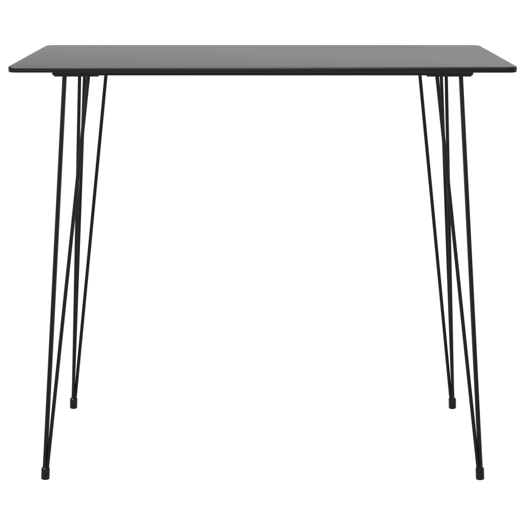 Barbord svart 120x60x105 cm