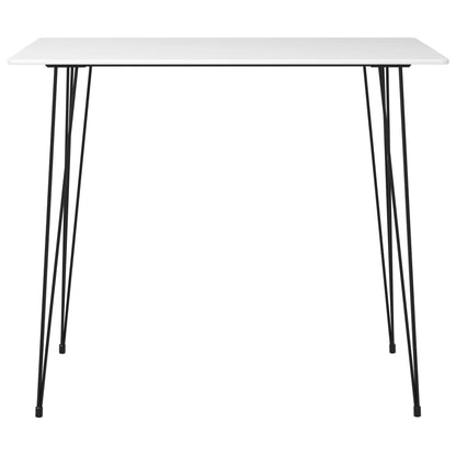Barbord hvit 120x60x105 cm