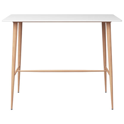 Barbord hvit 120x60x105 cm