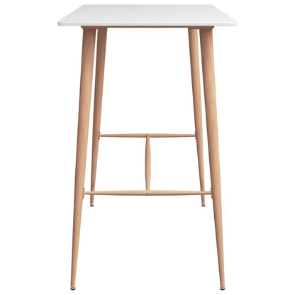 Barbord hvit 120x60x105 cm