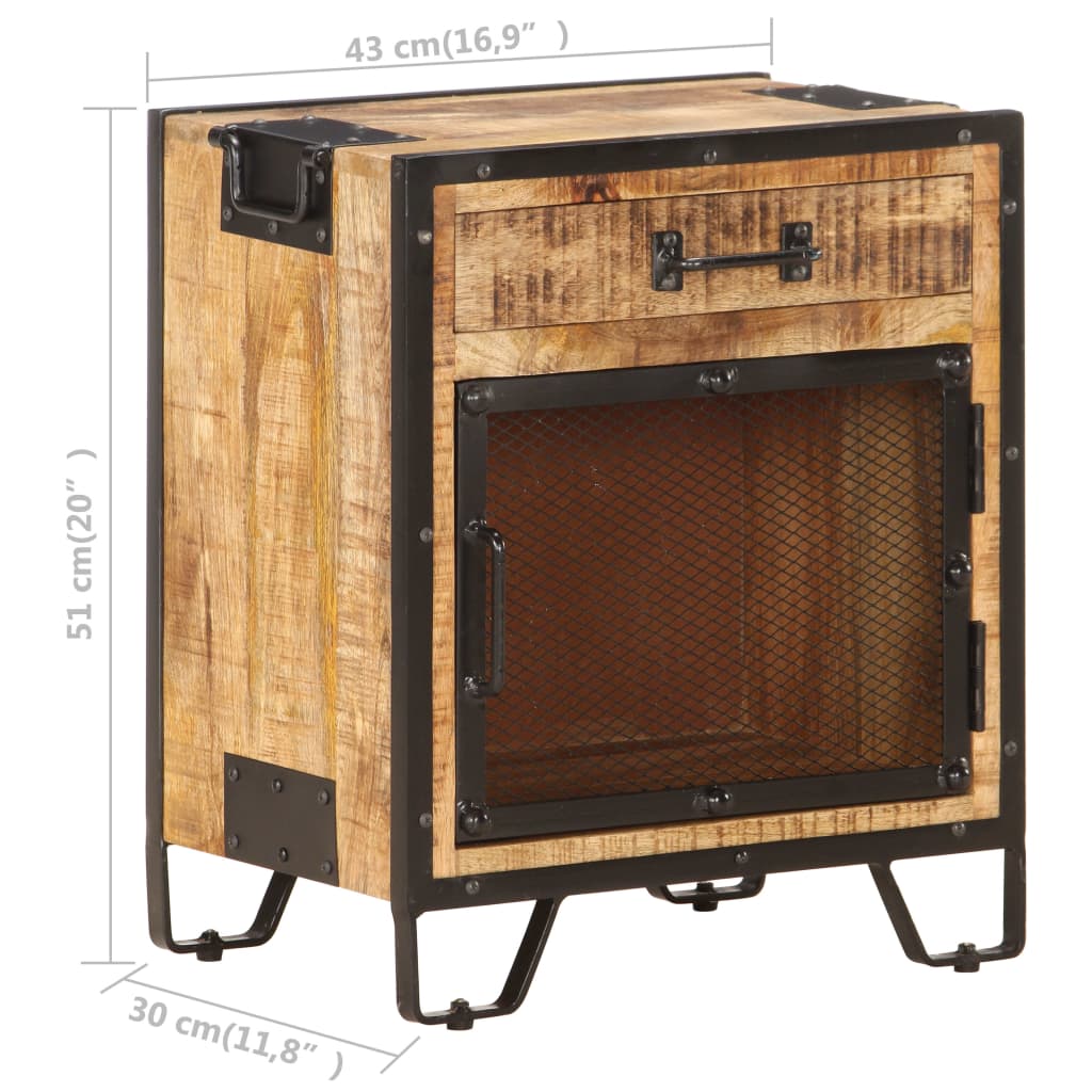 Nattbord Sengbord Tre heltre mangotre 43x30x51 cm