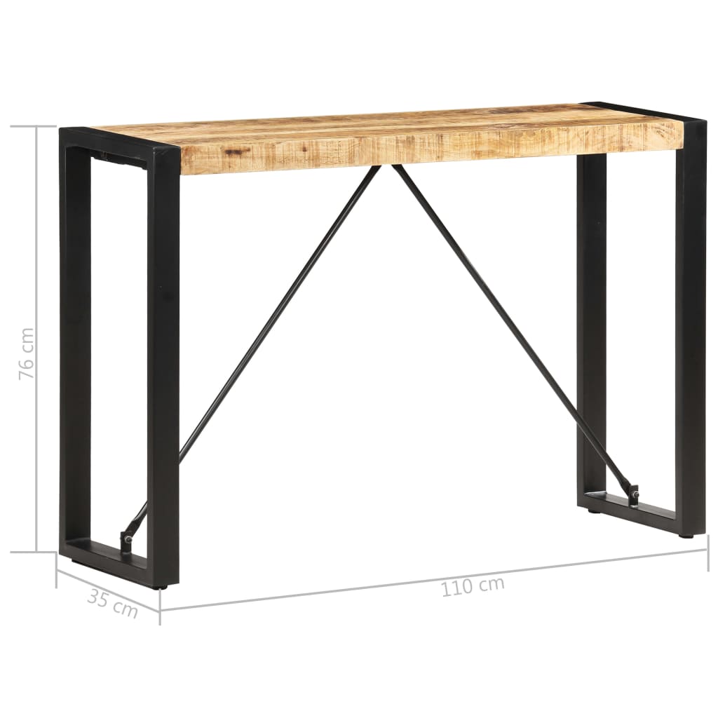 Avlastningsbord Konsollbord Tre 110x35x76 cm heltre mango