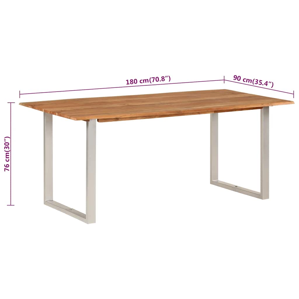 Spisebord Kjøkkenbord Tre 180x90x76 cm heltre akasie