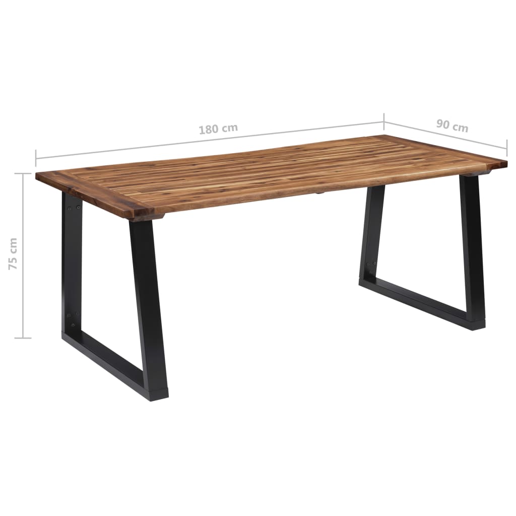 Spisebord Kjøkkenbord Tre heltre akasie 180x90 cm