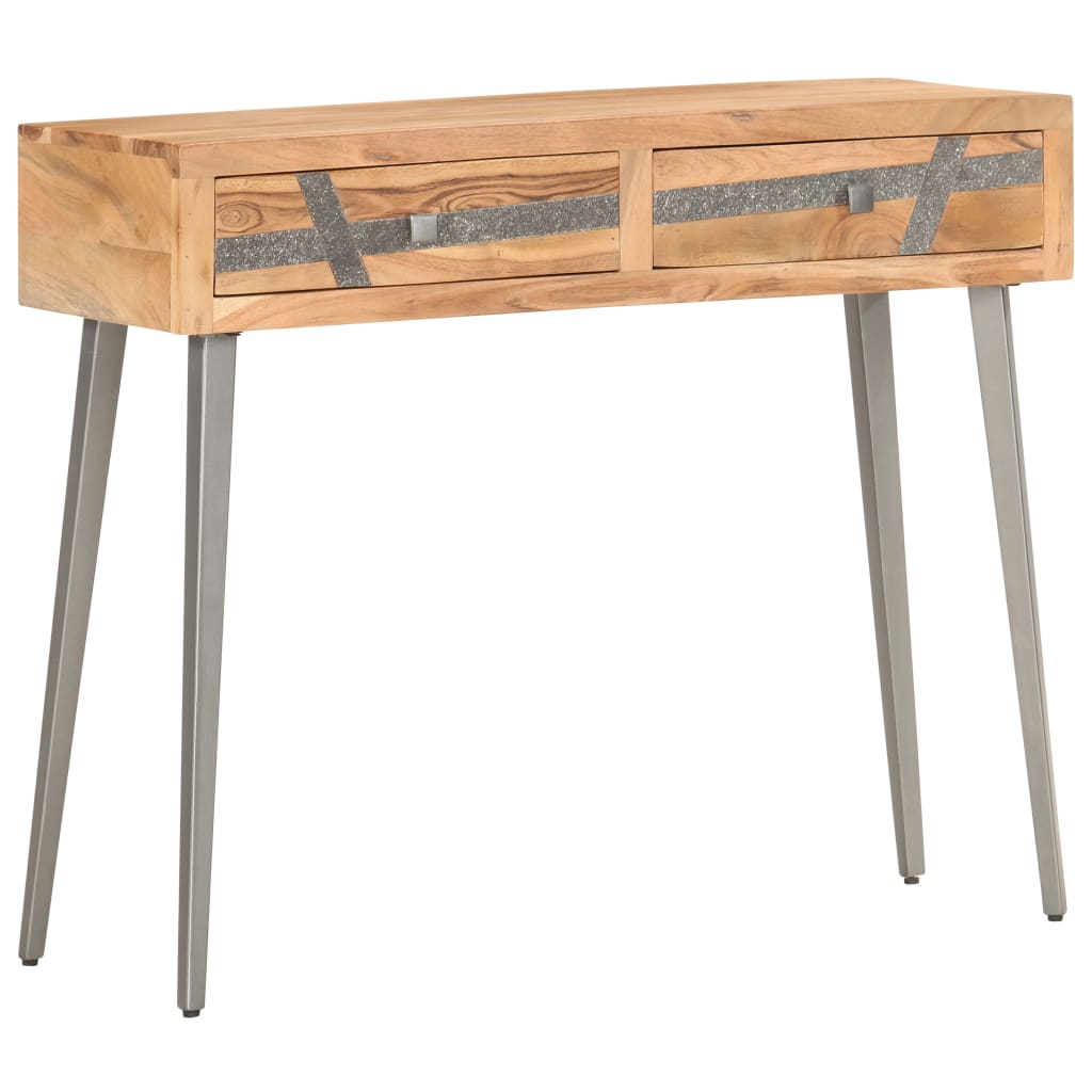 Avlastningsbord Konsollbord Tre 90x30x75 cm heltre akasie