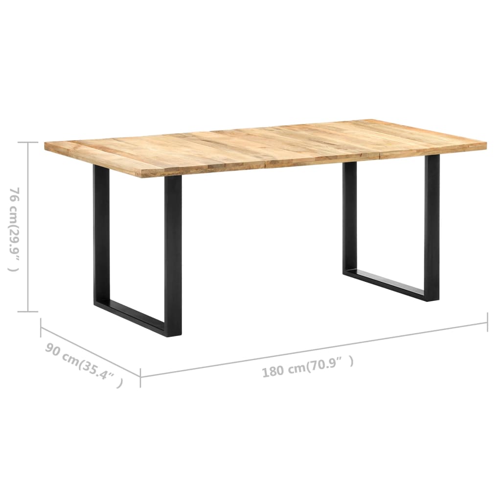 Spisebord Kjøkkenbord Tre 180x90x76 cm heltre mango