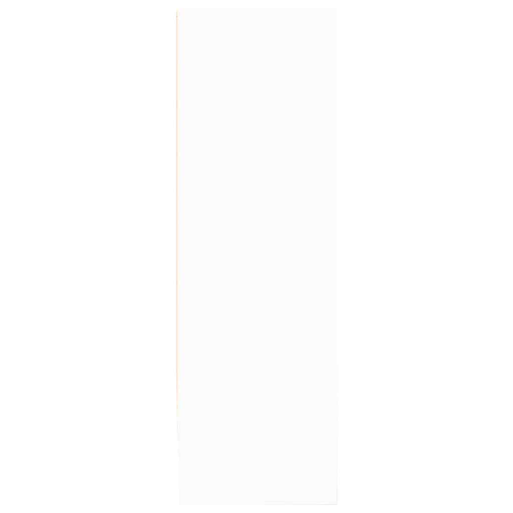 Bokhylle hvit 80x24x75 cm konstruert tre