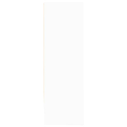 Bokhylle hvit 80x24x75 cm konstruert tre