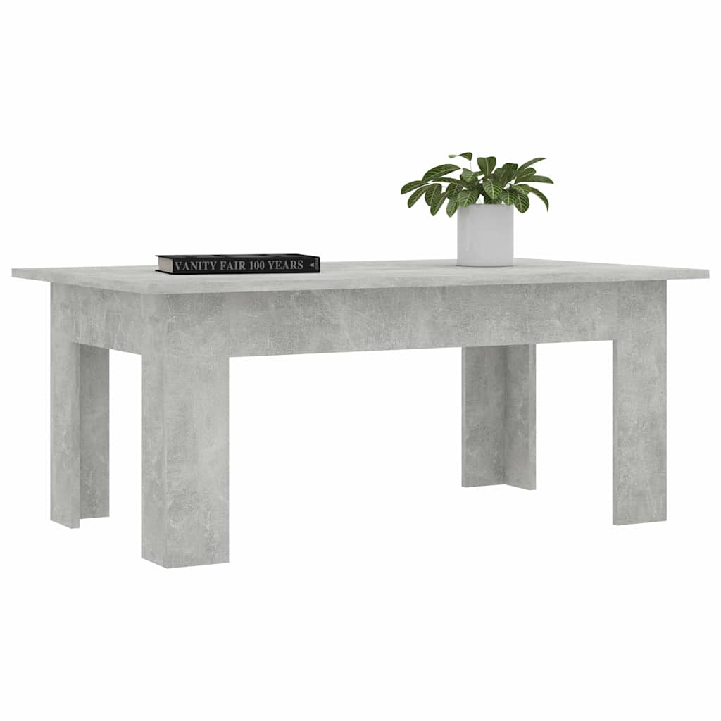 Salongbord Sofabord Betonggrå 100x60x42 cm