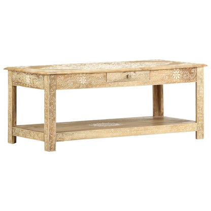 Salongbord Sofabord Tre 110x50x45 cm håndmalt heltre mango