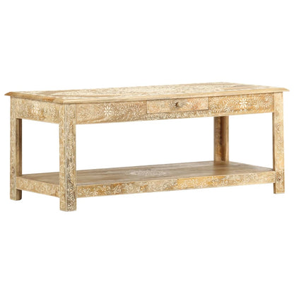 Salongbord Sofabord Tre 110x50x45 cm håndmalt heltre mango