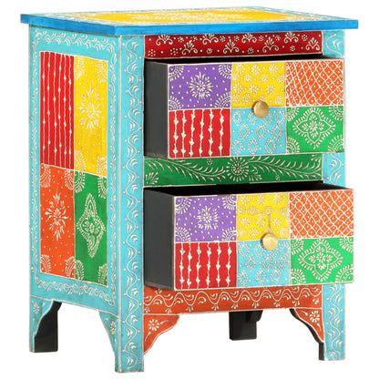 Nattbord Sengbord Tre heltre mangotre Håndmalt 40x30x50 cm