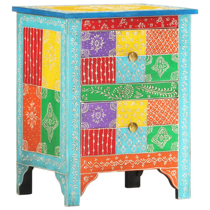 Nattbord Sengbord Tre heltre mangotre Håndmalt 40x30x50 cm