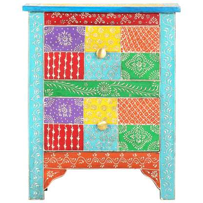Nattbord Sengbord Tre heltre mangotre Håndmalt 40x30x50 cm