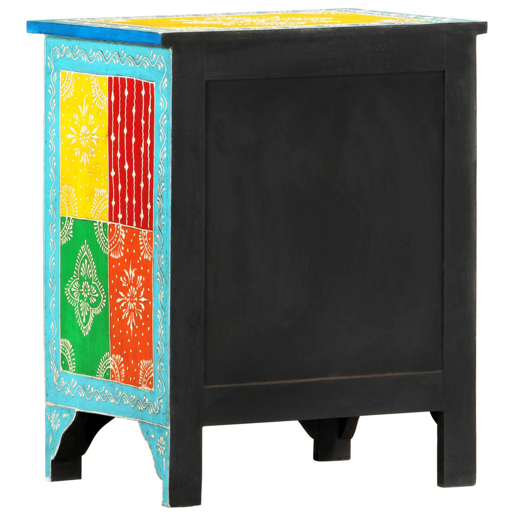 Nattbord Sengbord Tre heltre mangotre Håndmalt 40x30x50 cm