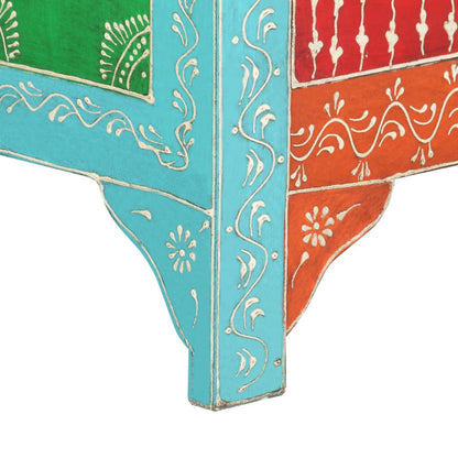 Nattbord Sengbord Tre heltre mangotre Håndmalt 40x30x50 cm