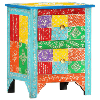 Nattbord Sengbord Tre heltre mangotre Håndmalt 40x30x50 cm