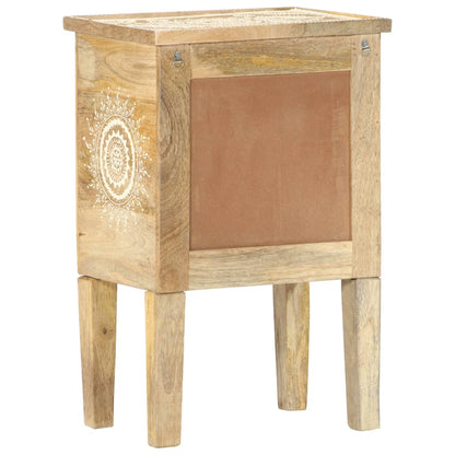 Nattbord Sengbord Tre heltre mangotre Håndmalt 40x30x60 cm