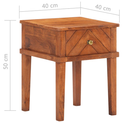 Nattbord Sengbord Tre Heltre Akasietre 40x40x50 cm
