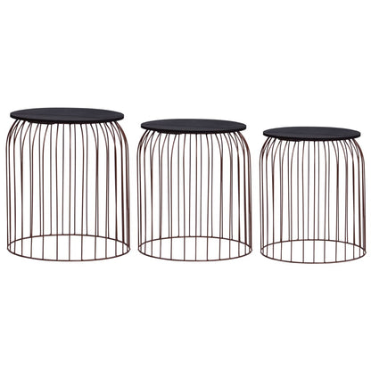 Salongbord Sofabord DIV. 3 stk kobber